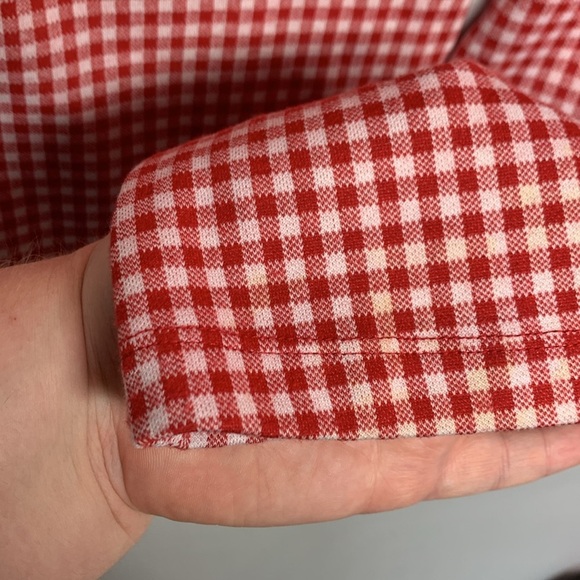 Free People Red Plaid Checkered Pants - Picture 8 of 9